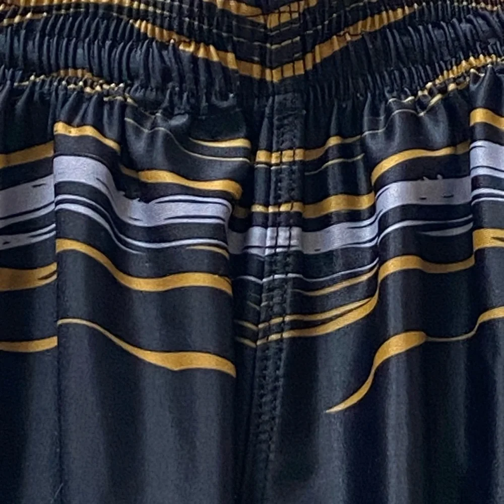 Black, Gold, and Gray Shorts, Size Youth Large
